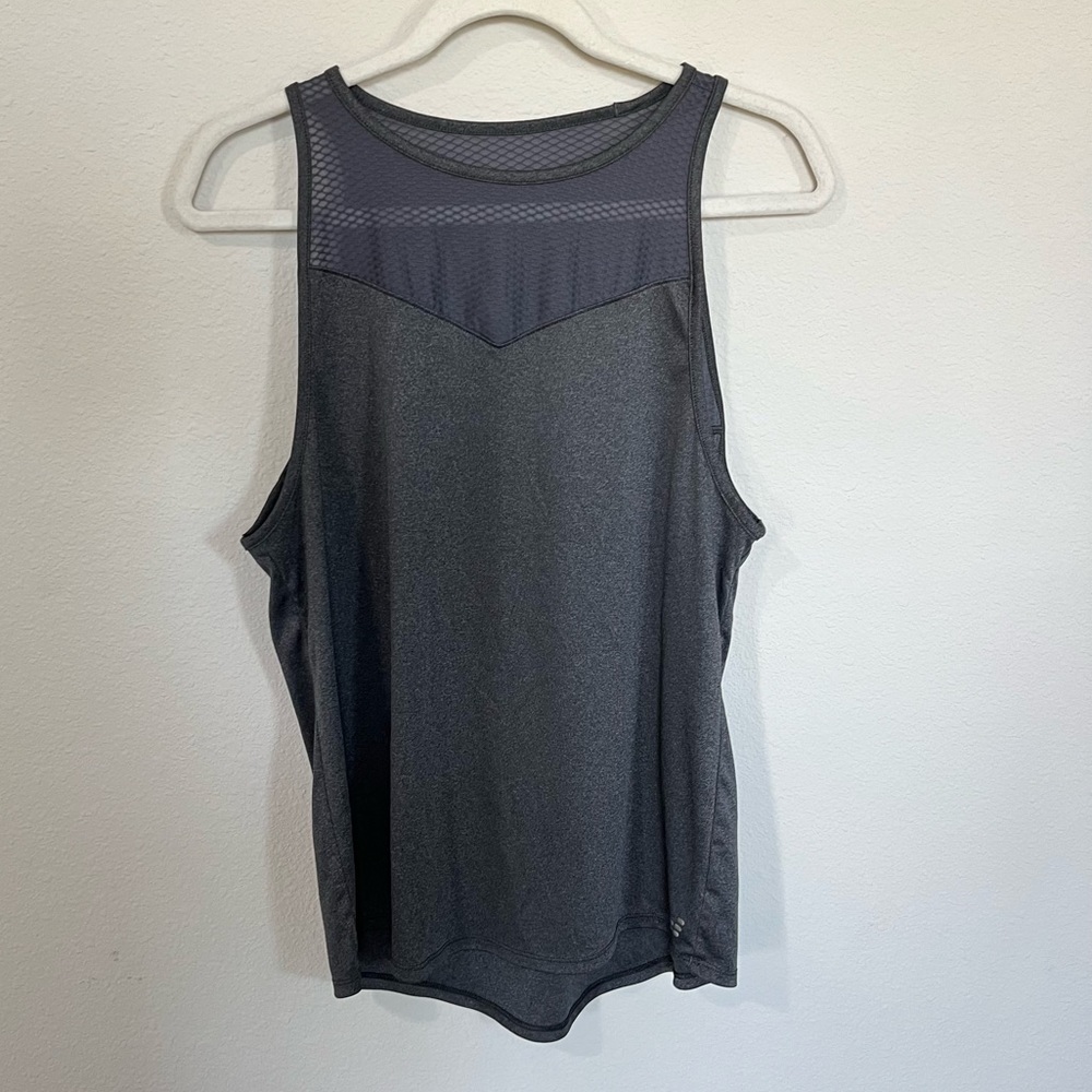 Grey women’s workout tank top